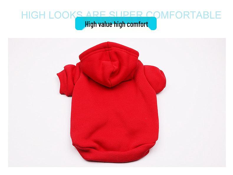 Cozy Puppy Hoodie for Pomeranian, Bichon, and Teddy Dogs - Two-Legged Fleece Sweatshirt