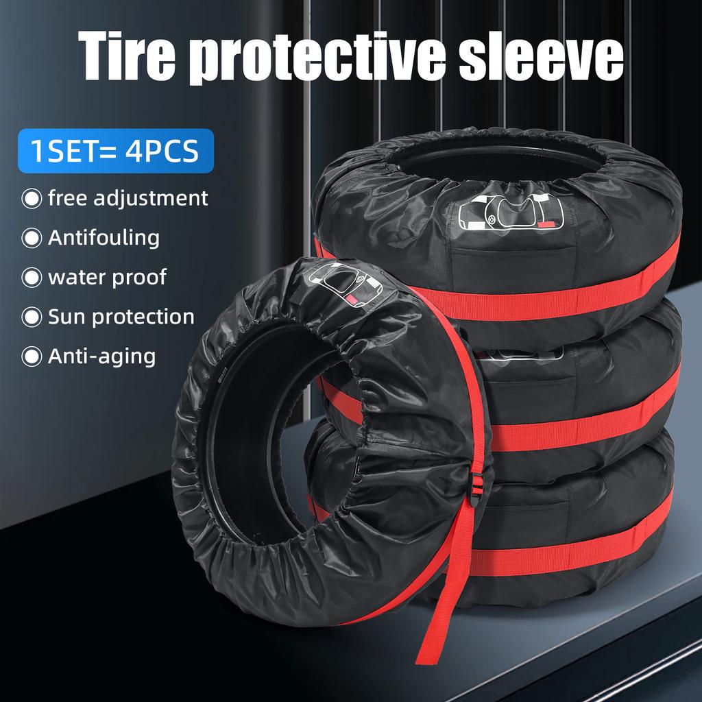 Car Spare Tire Covers Storage Bags Dustproof Waterproof S/L Universal Car Spare Cover Case Vehicle Wheel Protector Portable Bags