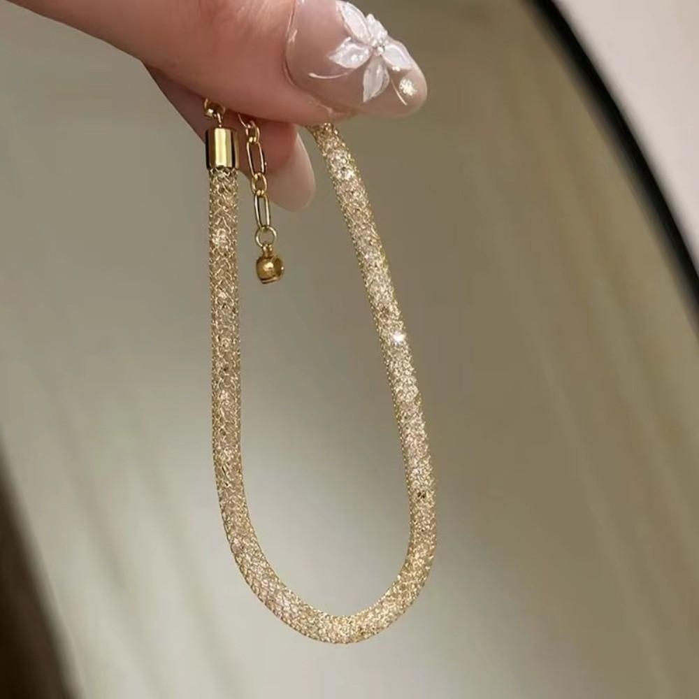 Gold Color Zircon Tennis Bracelet Luxury Sparkling Women Bracelet Geometric Wrap Bracelet Wedding