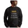 Sweat - David - Personnalisé - Humour - Manches Longues - Col Arrondi