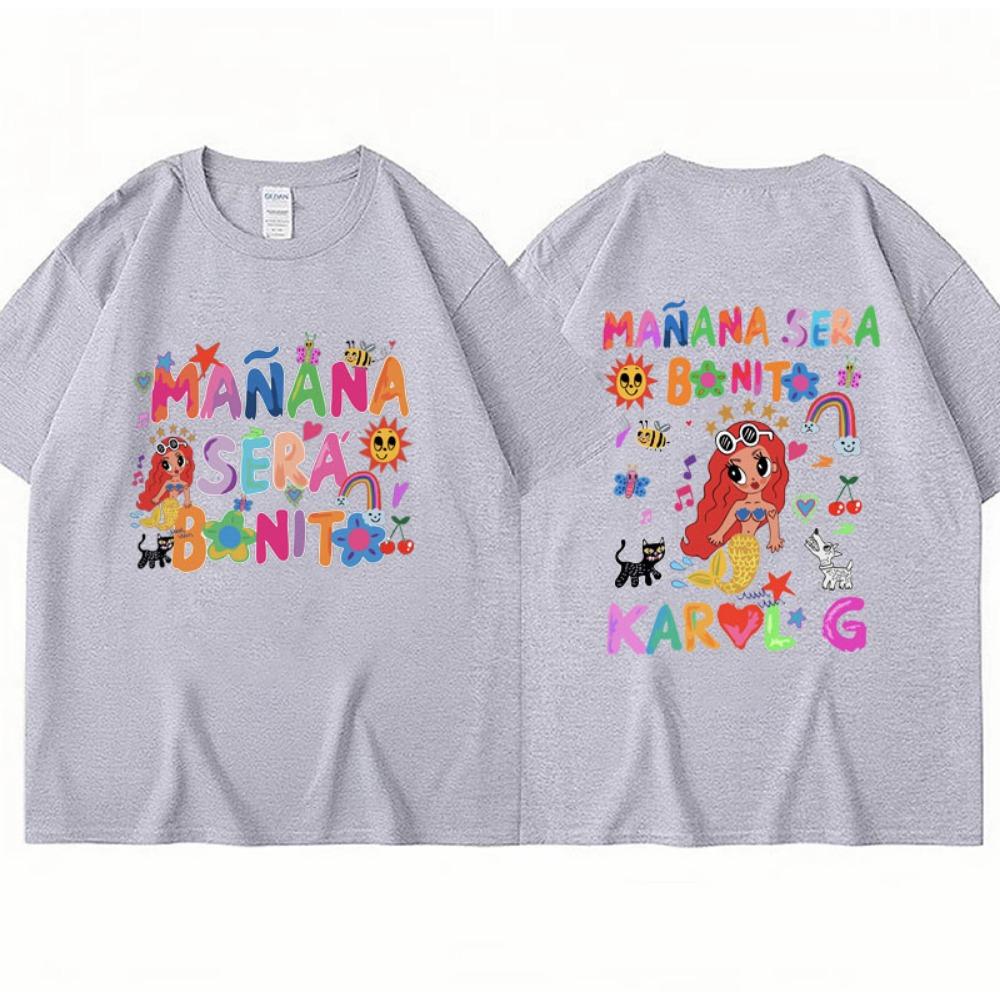 Limted Karol G Manana Sera Bonito T Shirts Fashion Harajuku Hip Hop T-Shirt Unisex Cotton Oversized Tee Shirt