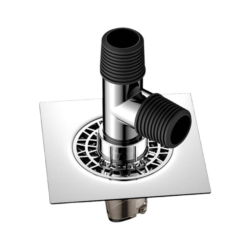 Соединитель слива стиральной машины для пола, Соединитель для труб ванной комнаты, Канализационный соединитель, Защита от перелива, Адаптер слива для пола стиральной машины 1