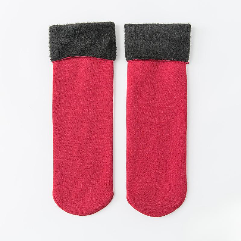 1/3/6Pairs Unisex Winter Warm Thicken Thermal Socks Wool Cashmere Snow Seamless Sock Velvet Soft Boots Floor Sleeping Socks