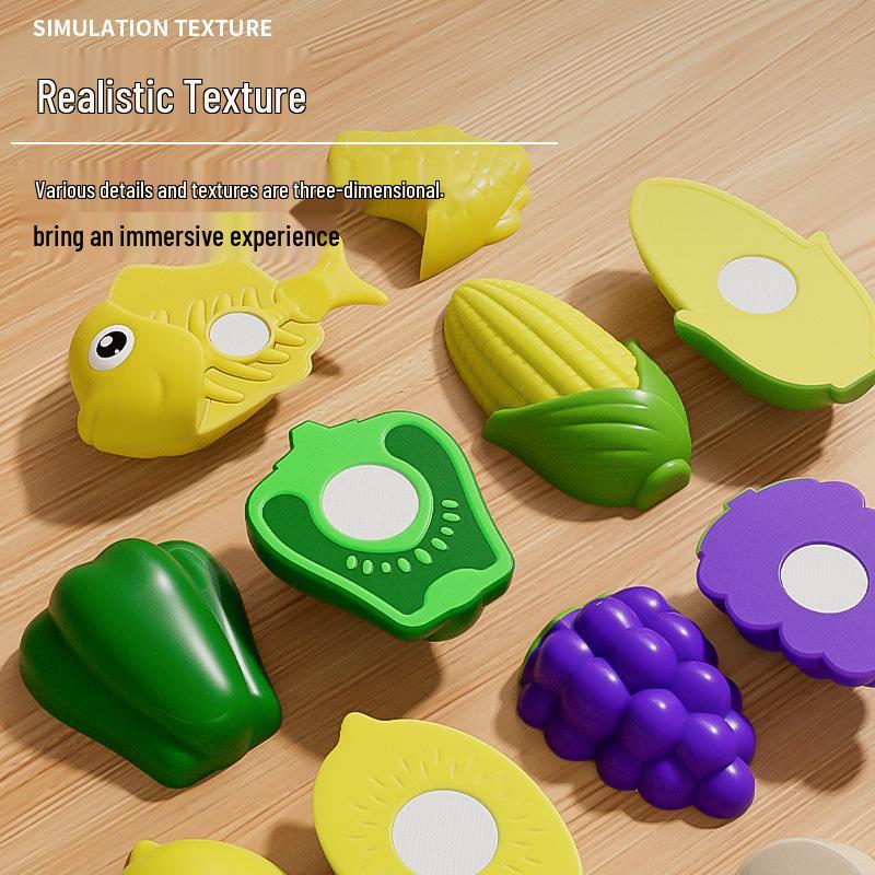Kids' Educational Pretend Play Fruit & Veggie Cutting Set