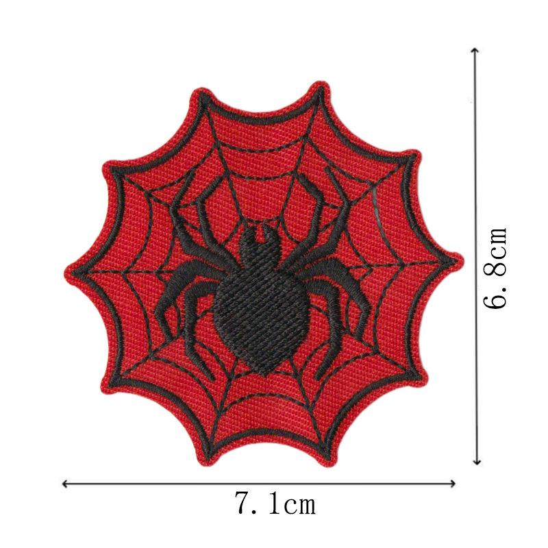 Red Cartoon Spider Decorative Embroidered Patch for Clothing