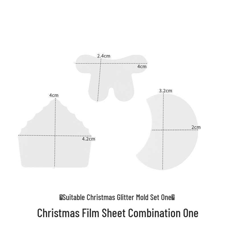 Набор для творчества с эпоксидной смолой: Формы для кулонов  Домик на дереве Снеговик Блестящий