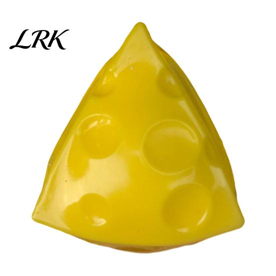 Stress Relief Gadget Shapeable Cheese Squeeze Toy, Anxiety Triangle Sensory Anti-stress Toy Slow Rising Cube Pinch Home Office Relaxation Tool