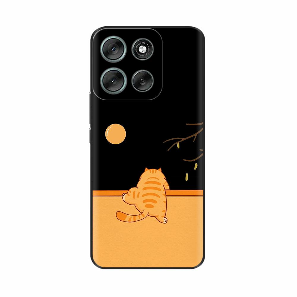 For Motorola Moto G56 5G Case Cute Print Cover Soft Black Silicone Bumper Phone Cases For Moto G86 MotoG86 G 56 Back Cover Funda