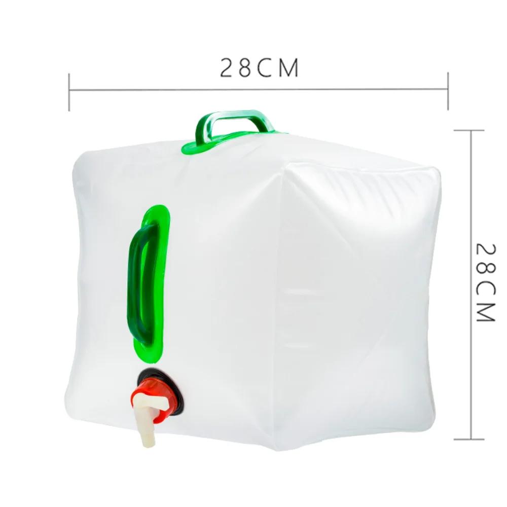 Outdoor Activity 10L/20L Folding Water Pouch Roomy Lightweight Water Container Kettle Plastic Bucket Camping Equipment Supplies
