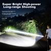 Wasp Aluminum Alloy Flashlight, High-Intensity P70 Ultra-Bright Long-Range Zoomable LED Emergency Light, Waterproof Cycling Strong Beam Flashlight