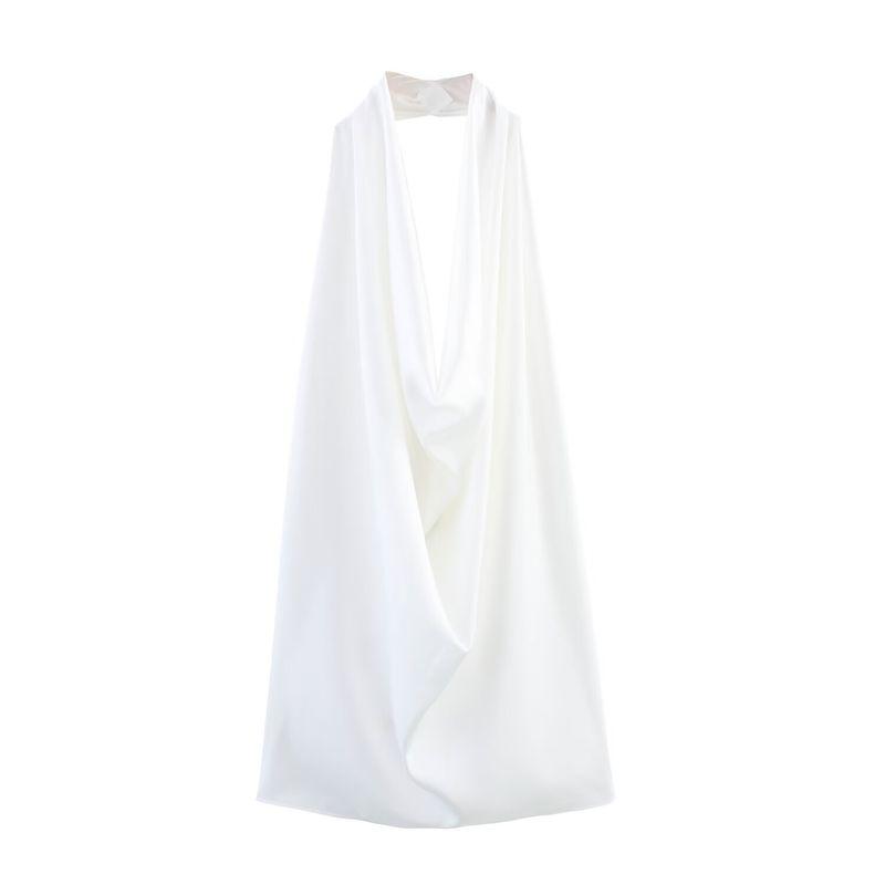 Kaslead New Women clothes Western Style Fashion Simple and Versatile Neck Collar Top 2649074