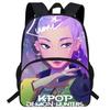 Hunters Demon Kpop Cartoon School Backpack Durable Material Anti Shock Students