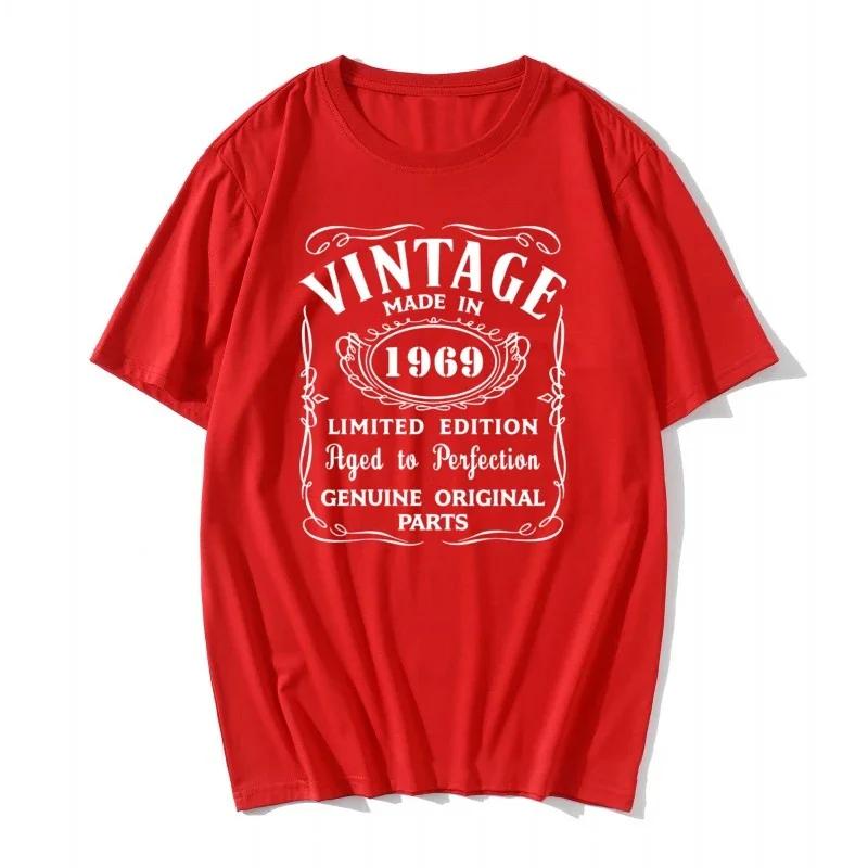 Father's Day Gift 1966 1967 1968 1969 1970 Novelty All Original Birthday Gift T-Shirt big size Clothes Novelty Print T Tshirt
