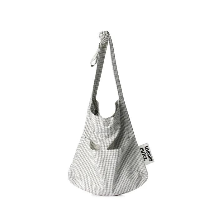 Snack eco crossbag_Cozy check ivory
