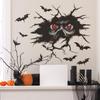 Halloween Scary Eyes Bat Bedroom Living Room Porch Home Decoration Wall Sticker