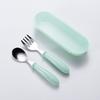 1 Set Cutlery Set Eco-friendly Heat Resistant Food Grade Comfortable To Grip K Spoon Kit Students