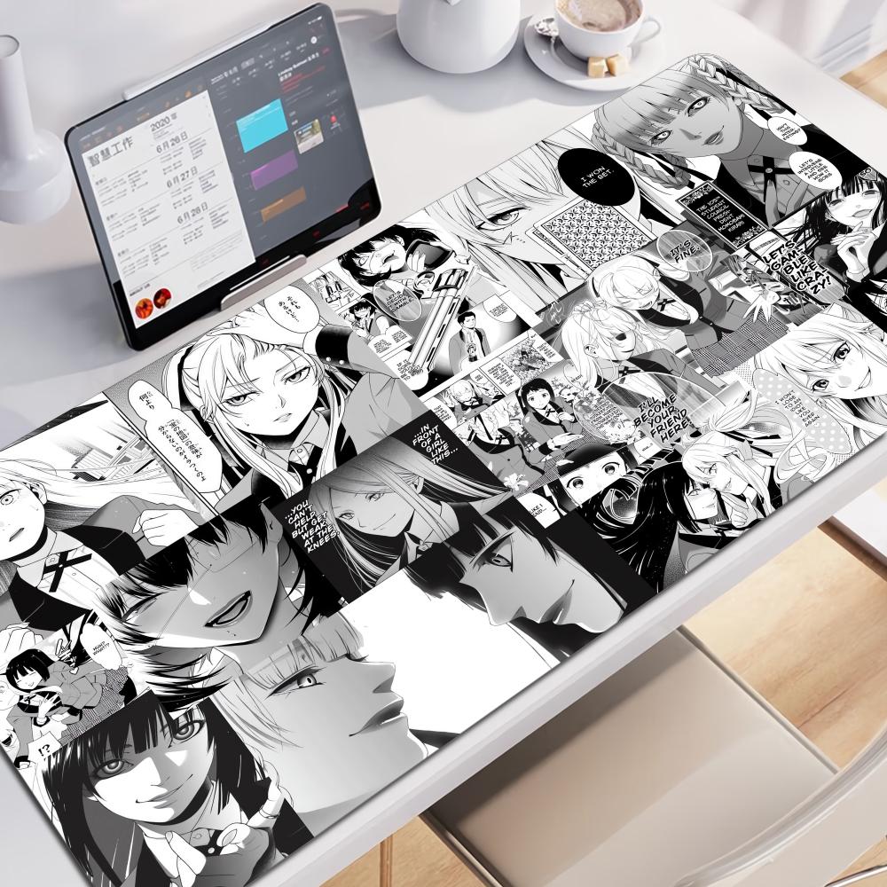 Kakegurui Yumeko Jabami Mouse Pad Cute Anime Girl HD Desk Pad Extended Gaming Keyboard Mats Large XXL xcm Gamer Mousepad