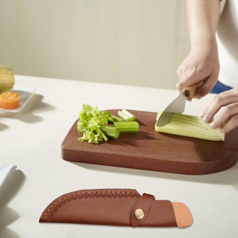 Leathers Knife Sheath Protective Cover Folding Pocket Knife Holsters Holder Tool