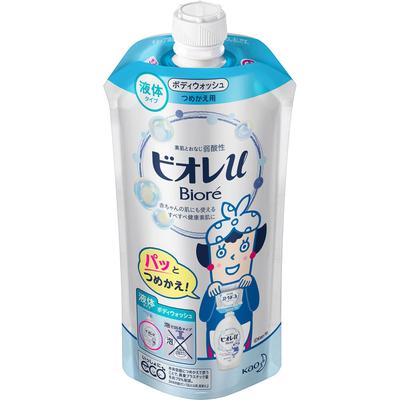 Biore u Biore u Nachfüllpackung 340 ml Allzweck (Biore II) Körperseife Eine angemessene Menge auf ein feuchtes Handtuch oder einen Schwamm auftragen, aufschäumen und waschen, und dann