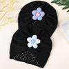 European Baby Breathable Soft Flower Hollow Hat