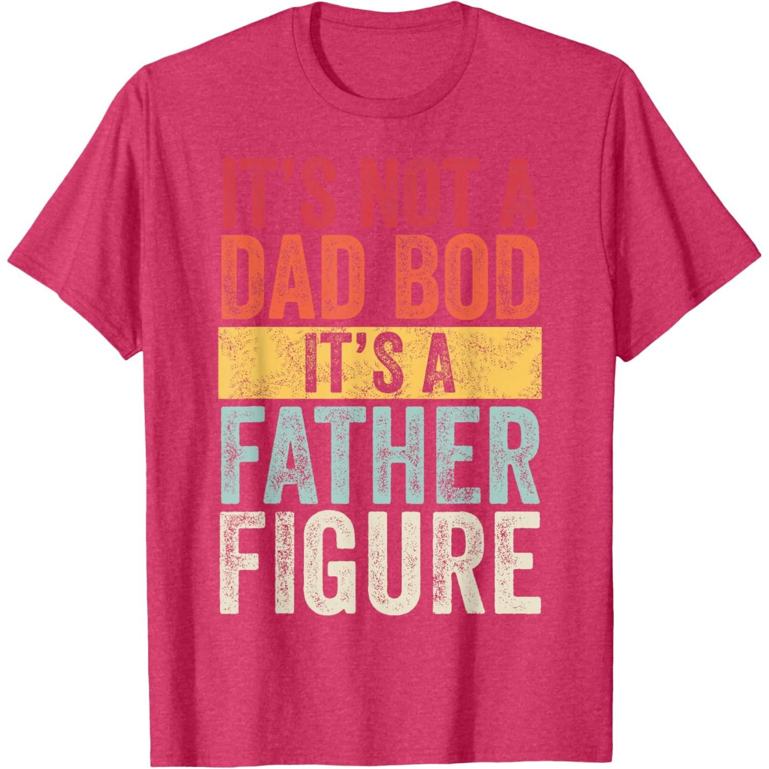 Это не  папское тело , это фигура отца Забавная ретро-графическая футболка Мужская футболка с коротким рукавом Повседневная S