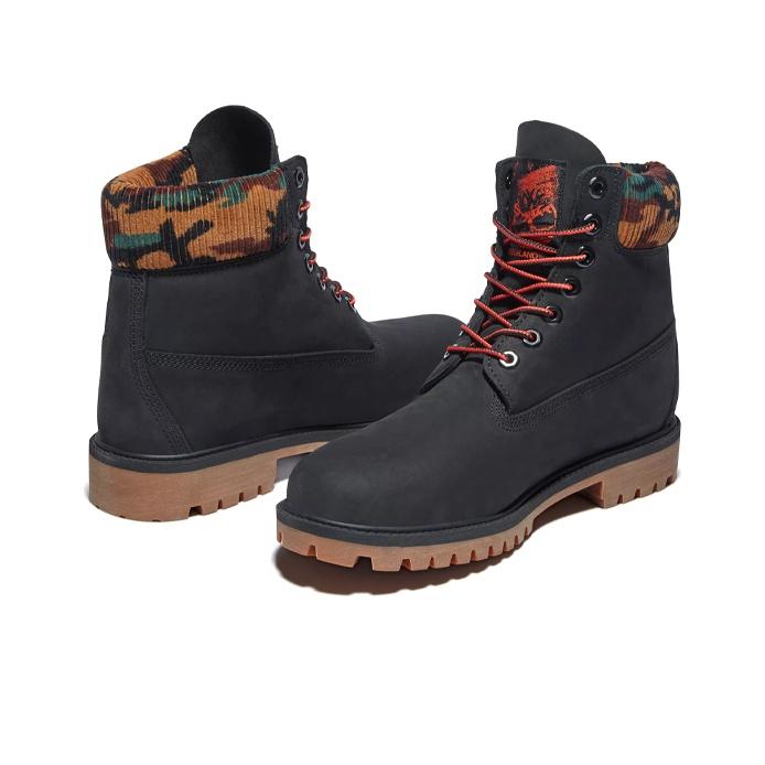 Timberland 6-calowe krótkie wygodne trwałe buty outdoorowe typu Martin męskie buty czarne A2KC3001