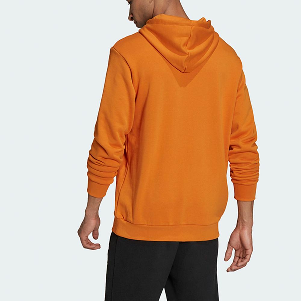 Adidas Originals Trefoil Large Logo Hoodie Men Tops Orange H13503