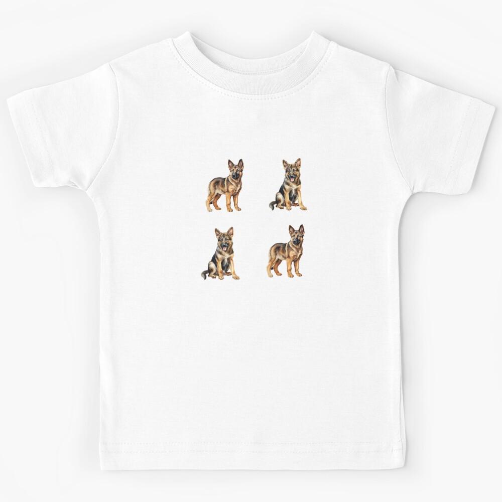 Cute German Shepherd Puppies Kids T-Shirt 120