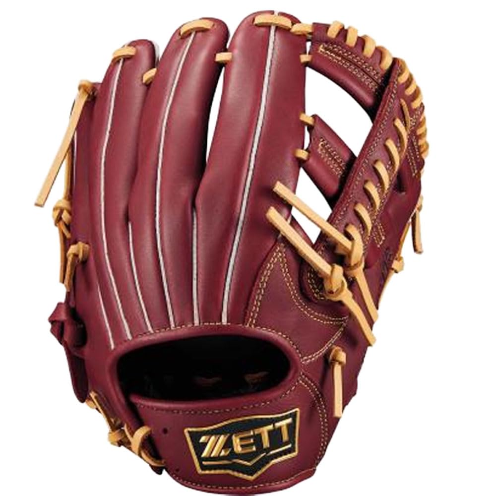 ZETT Soft Steer Baseball Bordeaux Size 4 Glove, All-Around, B/Pastel (4032), (BRGB35520F)