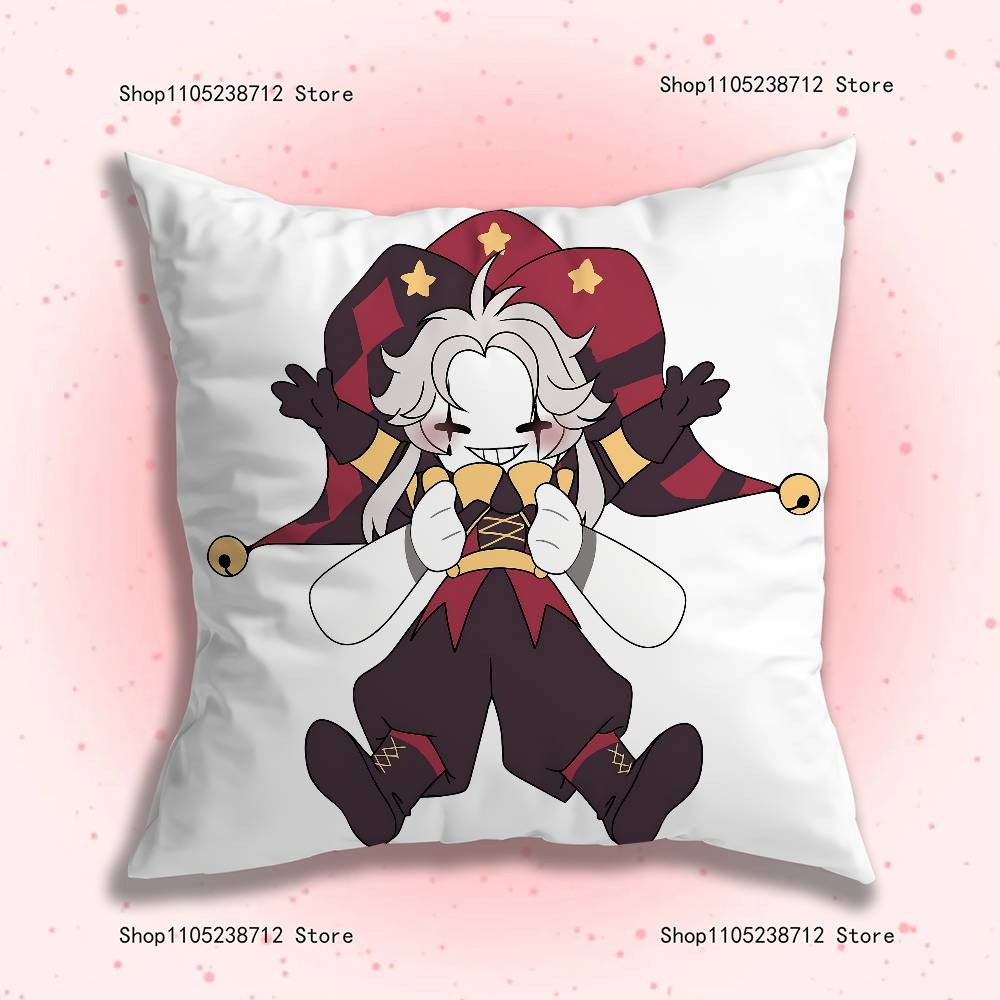 F-Freak P-Pierrots Circus Pillowcase Pillowslip Cushion Plush Boy Girls Cartoon Anime Kawaii Decoration Kids Birthday Cute Gifts
