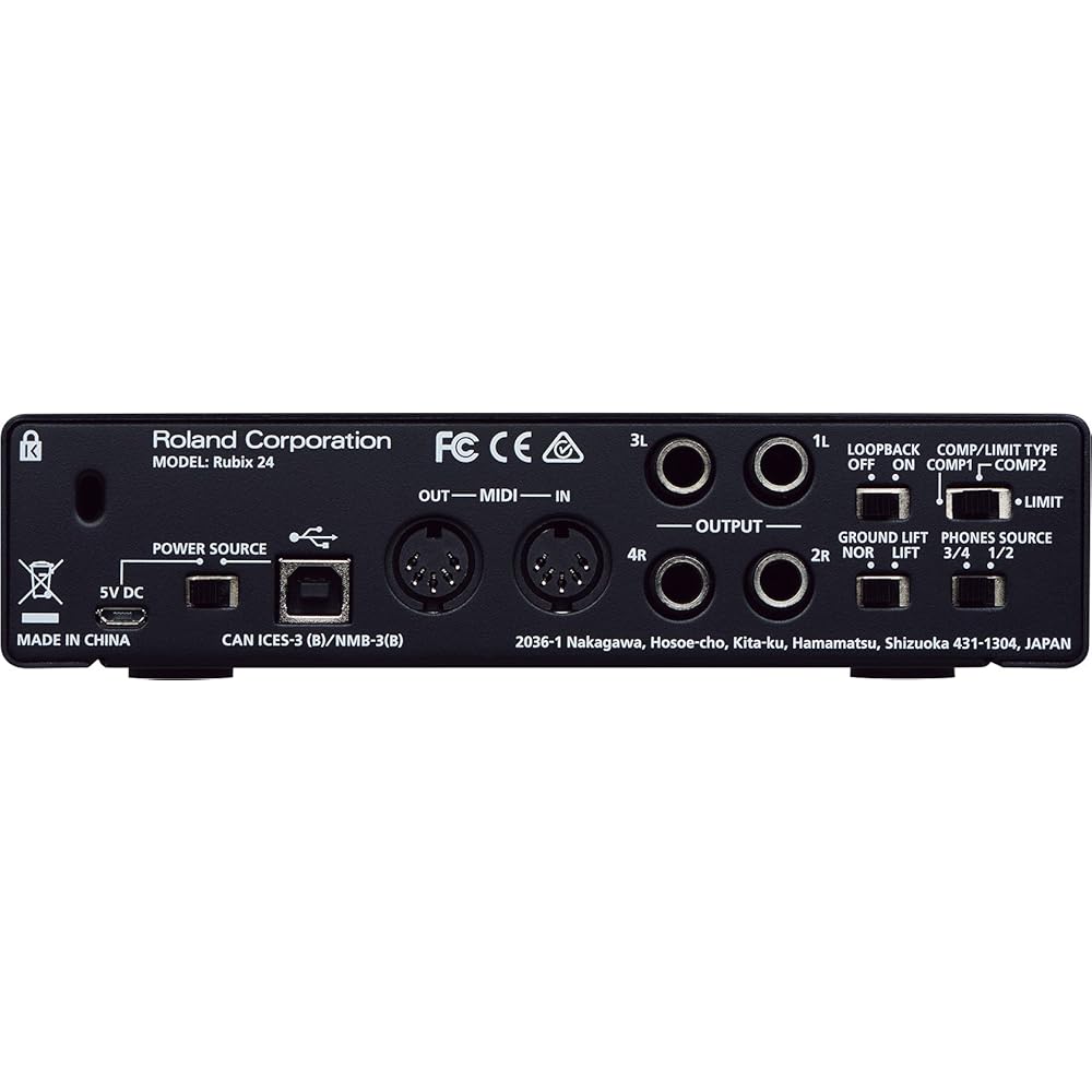 Roland Audio Interface Rubix 24 Home Recording Set [with Dynamic Microphone and Desk Stand]