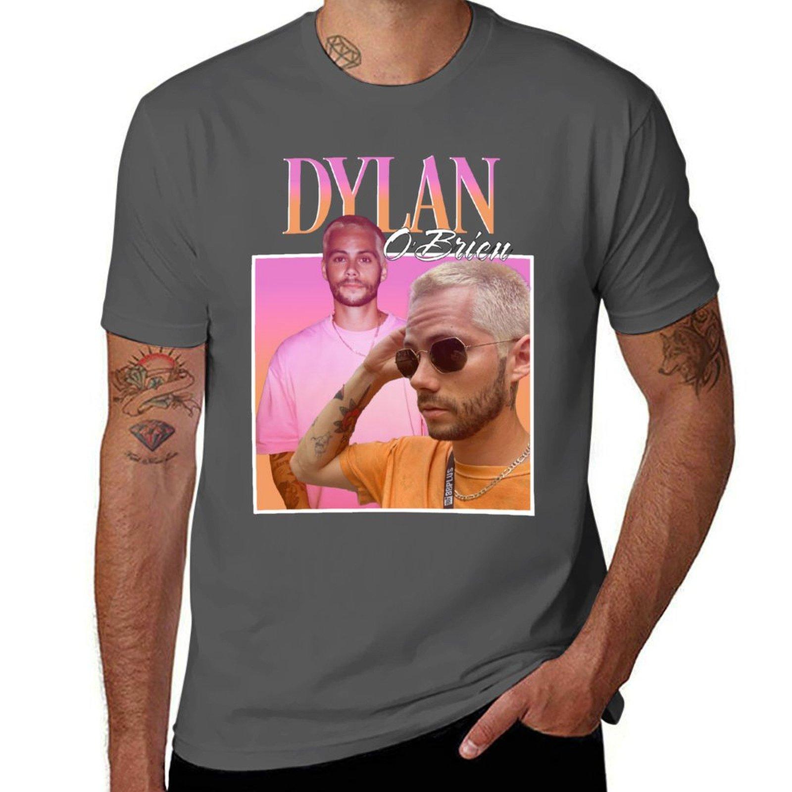 

Dylan O Brien- retro T-Shirt man t shirt cotton high quality essential t shirt t shirts for man graphic tees T-Shirt 4XL
