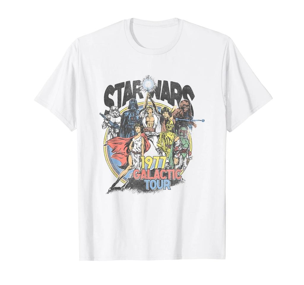 Star Wars Galactic Tour Vintage Group Poster T-Shirt_