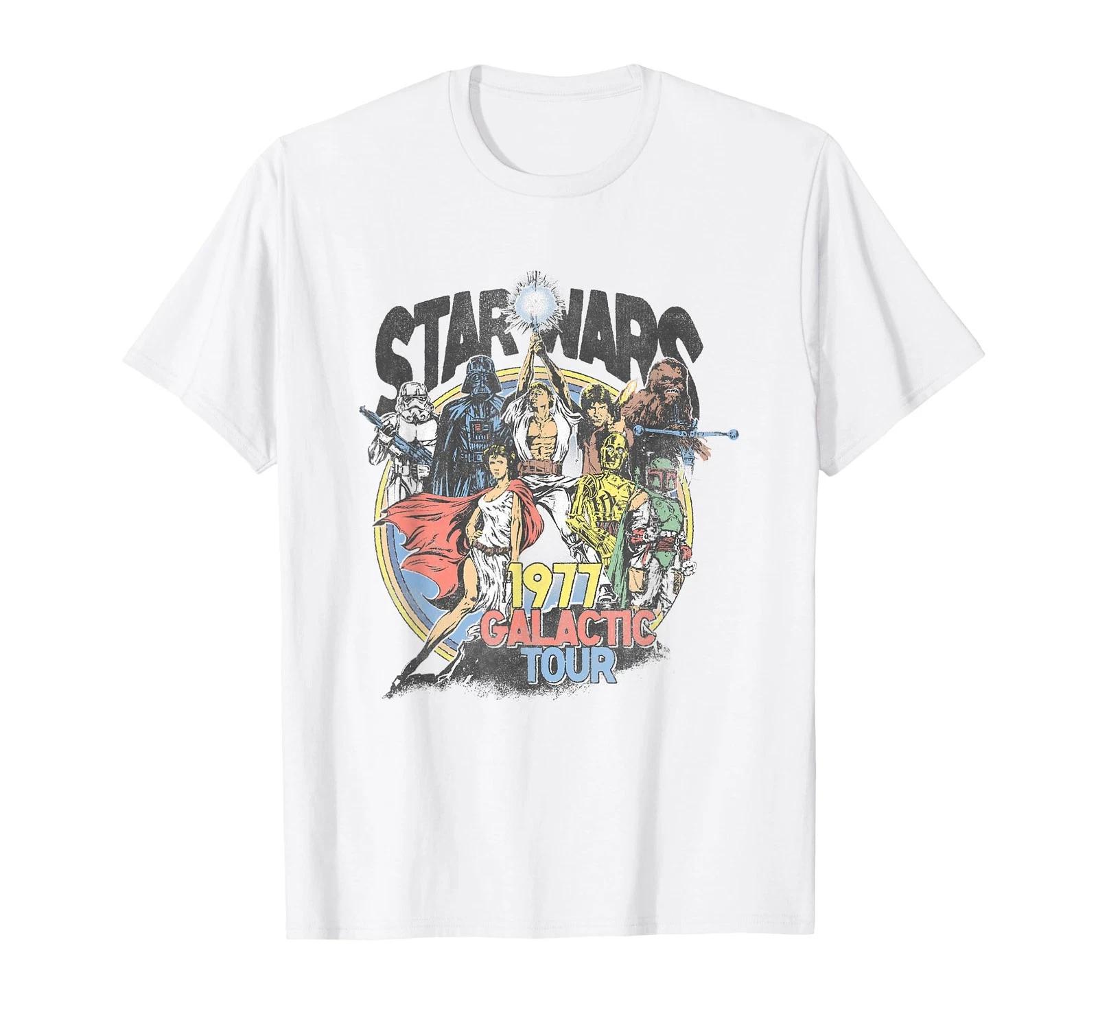 Star Wars Galactic Tour Vintage Group Poster T-Shirt_ S