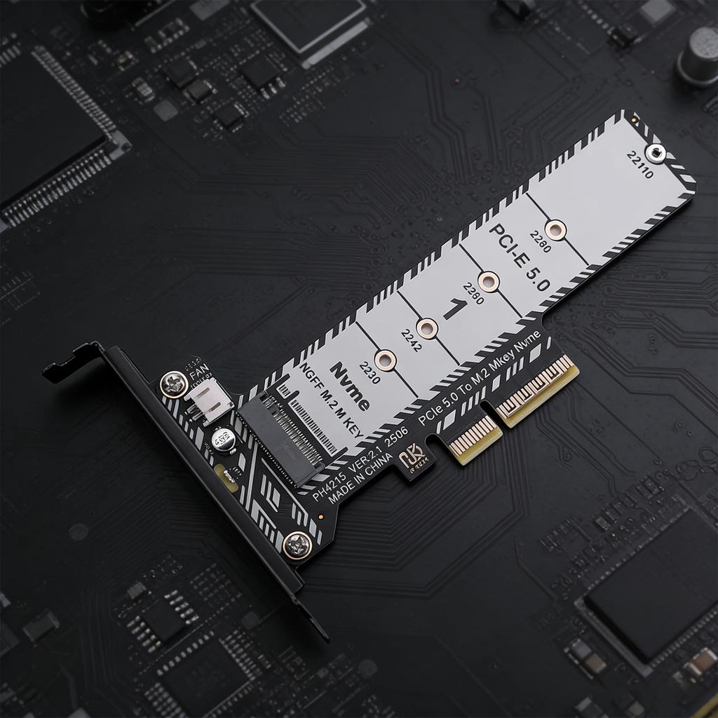 M. 2 NVME SSD To PCIe X4 Adapter Expansion Card Full Height/Low Profile Bracket for 2230/42/60/80/110 SSD (Not for SATA NGFF)