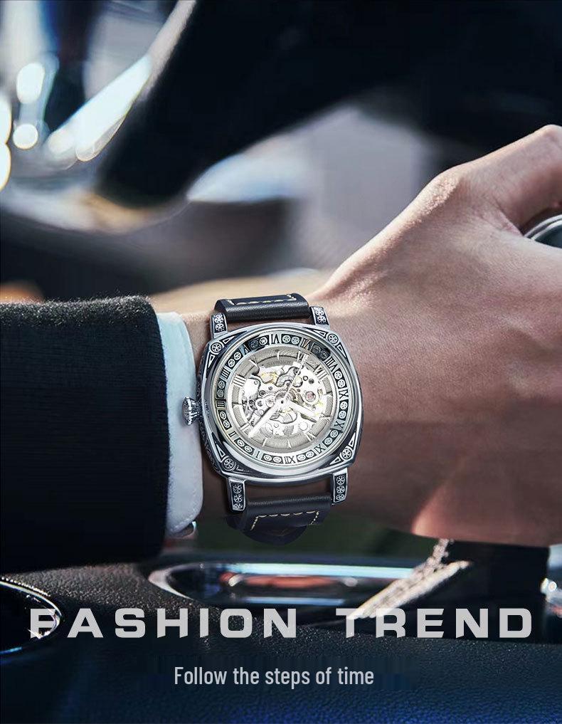 Big Monster Stainless Steel Automatic Luminous Watch