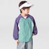 Boy's Lightweight Color Block Sun Protection Hooded Jacket