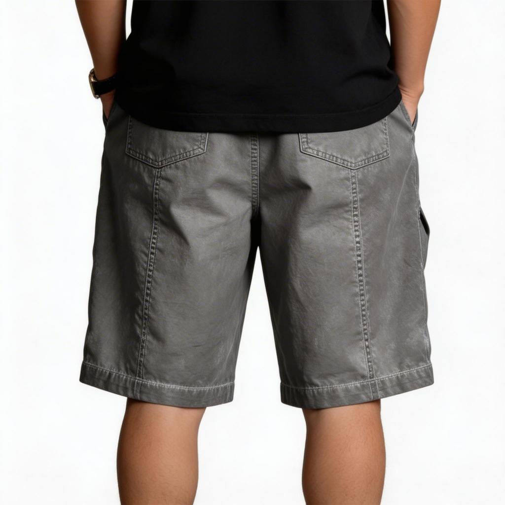 Men's Fashionable Casual Washed And Distressed Five-inch Length Sports Shorts