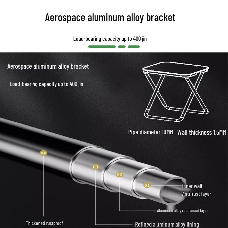 Portable Heavy-Duty Folding Outdoor Stool