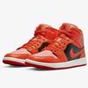 DM3381-600 Nike Air 1 Mid "Orange/Black" (Women's)
