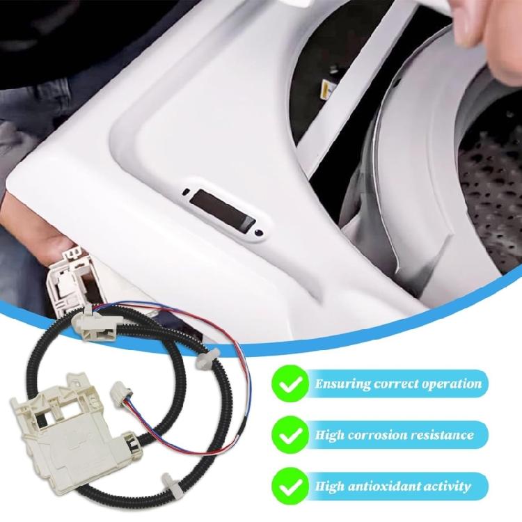 Washer Lid Lock Fixing Set Washer Accessory Washer Component Washer Lid Lock Repair Set for GTW460AMJ1WW GTW460AMJ2WW