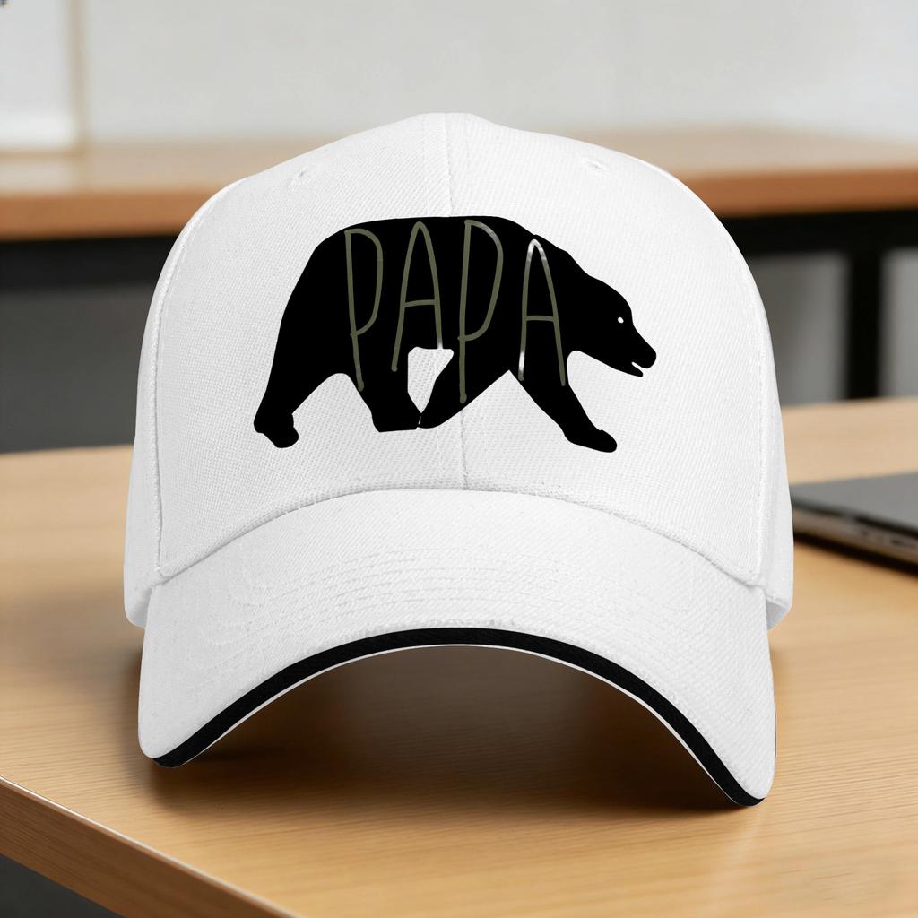 Fathers Day Papa Bear Periodic Table Sun Baseball Cap Summer UnisexTeens  Print Trucker Hat Tennis Skate Baseball Caps