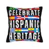 Pillow Case Hispanic Countries Flags Celebrate Hispanic Heritage Month Soft  Pillow Cover For Sofa Home Retro Trendy Pillowcases