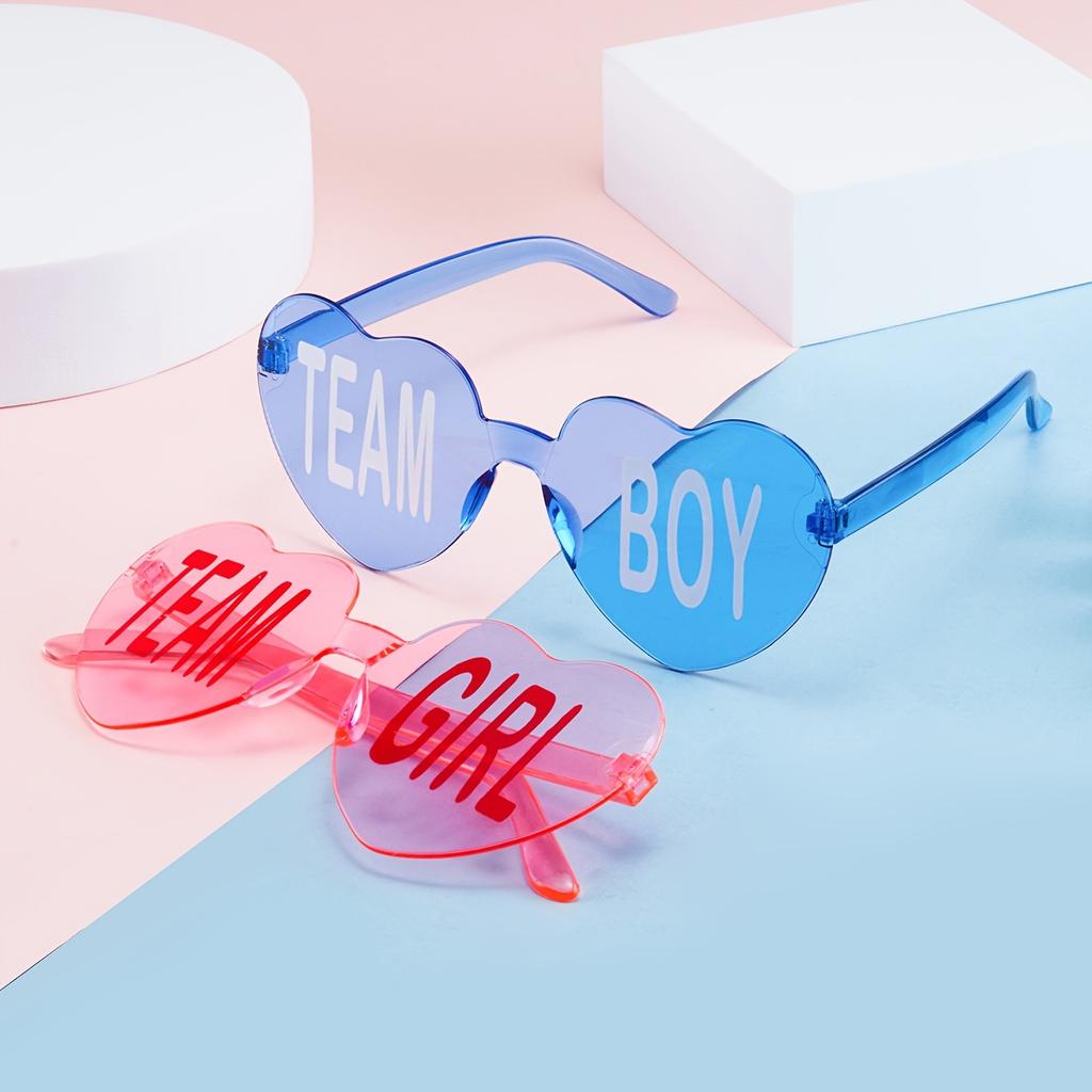 20 Pcs Heart-shaped Sunglasses Women Love Cat Eye Frameless Color Lens Party Travel Accessories