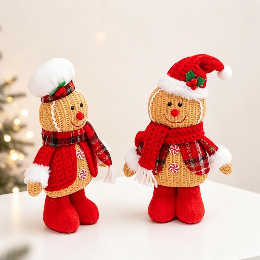 Gingerbread Man Christmas Ornaments: Festive Home Décor Figurines