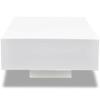 VidaXL Table basse Haute brillance Blanche