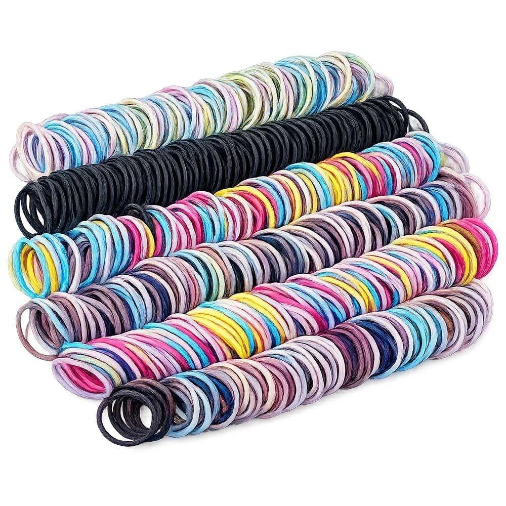 500pcs Mini Hair Bands Candy Color Scrunchie Hair Ties Cute Rubber Hair Bands Girls Kids 500PCS