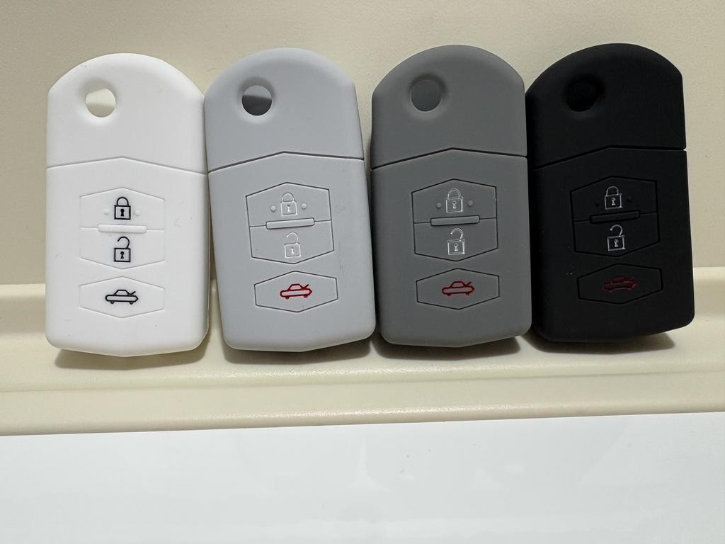 New 3 Buttons Remote Silicone Car Key Cover Case For Mazda 2 3 5 6 8 Atenza CX5 CX-7 CX-9 MX-5 RX Keyrings Fold Flid Shell Parts