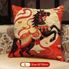 Throw Pillow Cushion Cover Horse Print Luxury Modern Fashion Style Couch Sofa Pillow Covers Bedroom Living Room