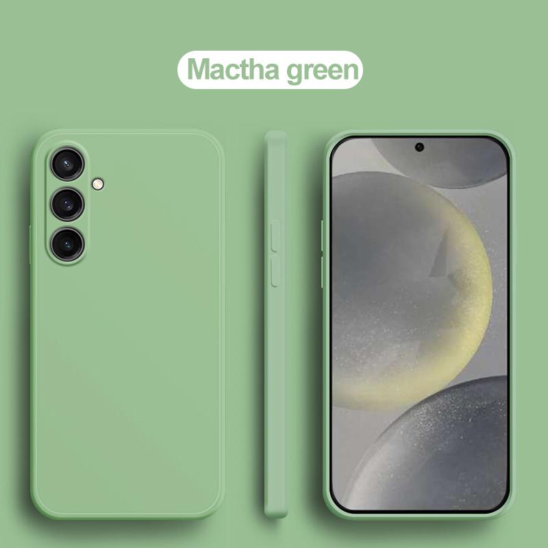 

24 Ultra Plus S24Ultra Чехол Oringal Square Liquid Silicone Phone Case для Samsung Galaxy S24 S 24 Ultra Plus S24Ultra Мягкий чехол For Galaxy S24 Plus